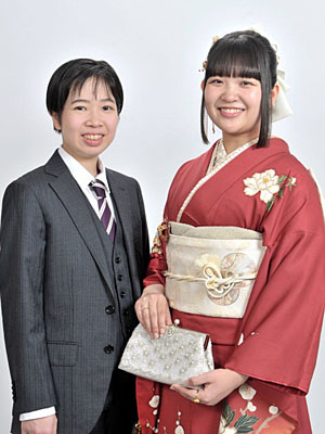 成人記念写真後撮り